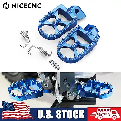 CNC Footrest Foot Pegs For Yamaha YZ250F YZ450F WR450F YZ125 YZ250 YZ250FX 450FX • $29.43