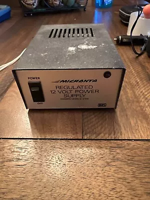 Vintage Micronta Regulated 12 Volt Power Supply #22-124 13.8VDC-2.5A • $17.99