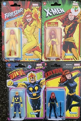  Marvel Legends Retro Kenner  3.75  Action Figures Set Of 4 • £21.99