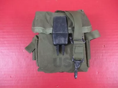 US Army Vietnam M1967 Nylon Rifle Magazine Pouch 1st Pat For 20rd Mags - XLNT #1 • $34.99