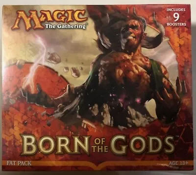MTG Magic The Gathering BORN OF THE GODS Bundle FAT PACK SEALED NEW 9 BOOSTERS • $45.76