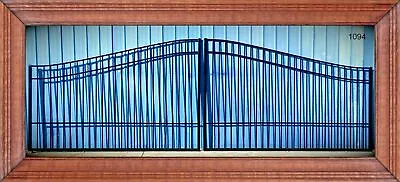 On Sale! #1094 20' Driveway Gate Wrought Iron Style Steel Metal Safety Security • $1895