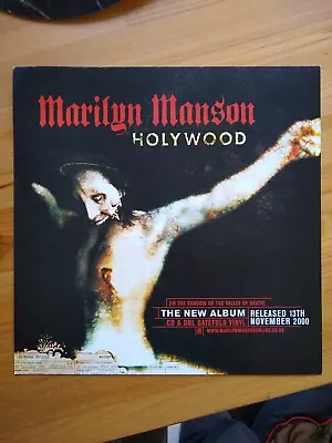 Marilyn Manson Holywood/Disposable Teens  Promo Flat. Great To Frame. LP Size • $7.58