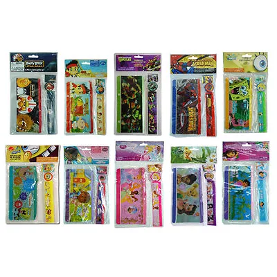 Disney 4PC Stationary Set Pencil Pouch Sharpener Ruler Eraser School Study Kit • $6.64