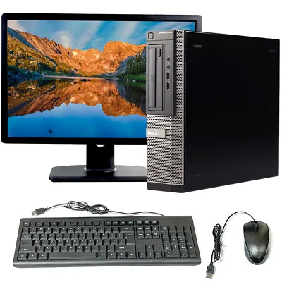 Dell Intel Core I5 Desktop Computer Windows 10 Pro 16GB RAM 2TB HD 22  LCD Wi-Fi • $184.99