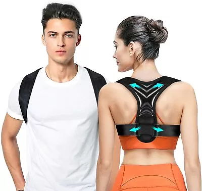 Posture Corrector Adjustable Back Support For Clavicle Shoulder Upper Back Bra • £6