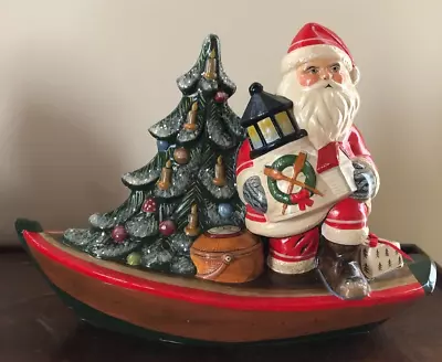 $595 • Buy Vaillancourt Santa Delivering Brant Point Toy On Nantucket Dory - NEW In Box!