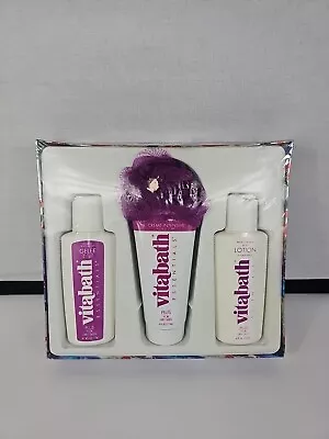 1- 4 Piece Gift Set - VitaBath Essentials - Jasmine Soft Musk - Holiday Set NOS • $50