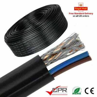 £8.49 • Buy RG59 5M-100M  Coaxial Shotgun Cable CCTV Camera DVR Coax Video + Power Outdoor