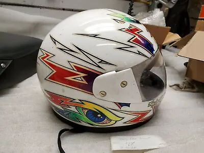 Troy Lee Designs Helmet Vintage Full Face CBR GSXR ZX7 NINJA YZR Motorcycle 80's • $99.95