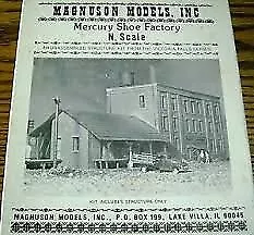 Magnuson Models M512 N Mercury Shoe Factory Building Kit EX/Box • $34.99