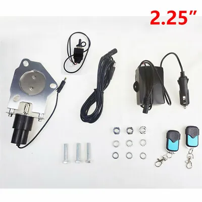 2.25  Electric Exhaust Cutout Valve Cut Out Kit With Manual And Remote Switch • $92.55