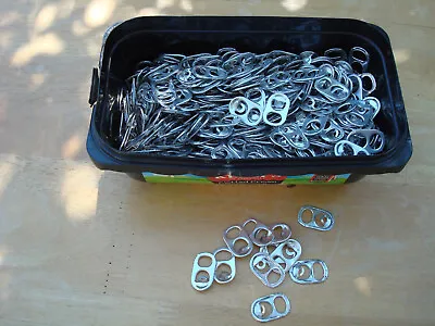 500 Silver Can Ring Pulls Round Top For Arts Crafts Hobbies Etc. #4 • £6.99