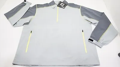NEW FootJoy Sport Windshirt Pullover Mens Size Large Grey/Charcoal 925B 01176909 • $50.96