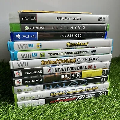 $115 • Buy Video Game Bundle Lot PS2 Playstation Xbox Wii U Nintendo One 360 PS4 Mario Bros