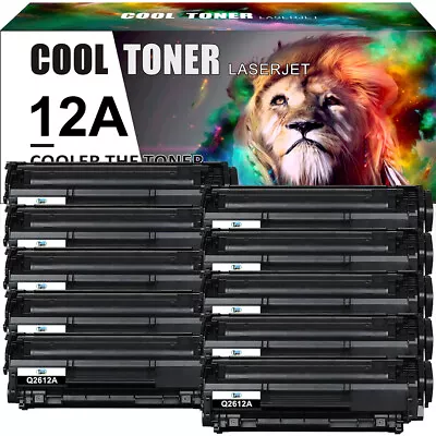 10PK Q2612A Toner High Yield Compatible For HP 12A LaserJet 1015 1020 1022n 3055 • $65.30