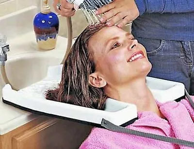 Safety Contoured Portable Salon Home Shampoo Hair Washing Sink Tub Tray NEW • $22.75