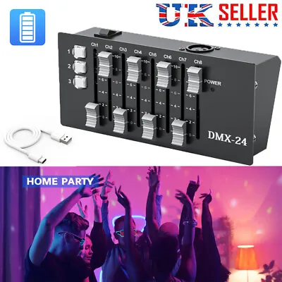 Mini DMX Console DMX DJ Lighting Controller Stage Equipment Xmas 192 Channel UK • £24.99