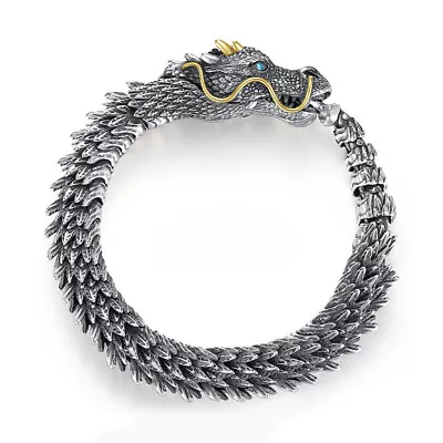 Dragon Bracelet Men's Vintage Dominant Trend Men's Bracelet Dragon Bone • $14.75