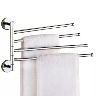 Towel Rack Swivel Towel Bar 15 Inch Wallmounted Sus 304 Stainless Steel Towel Ho • $23.02