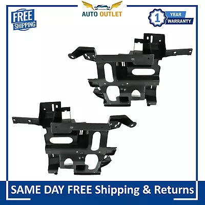 New Headlamp Headlight Bracket Left & Right Set For 02-07 Silverado Pickup Truck • $60.60