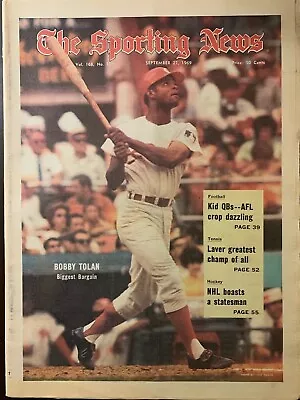 9/27/1969 The Sporting News - New York Mets Bobby Tolan Baltimore Orioles • $19.95