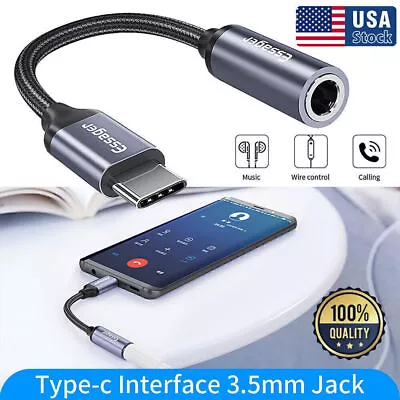 USB-C Type C Adapter Port To 3.5MM Aux Audio Jack Earphone Headphone Cable USB • $6.99