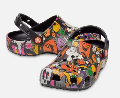 NEW! CROCS CLASSIC DISNEY DPT HALLOWEEN CLOGS Minnie & Mickey Mouse Slip On Shoe • $54.99