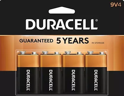 Duracell CopperTop  9 Volt  Alkaline Batteries - 4 Pack BRAND NEW SEALED • $12.99