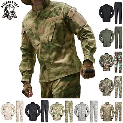 BDU Combat Uniform Suit Tactical Shirt & Pants Set Men Paintball Tops & Trousers • $58.99