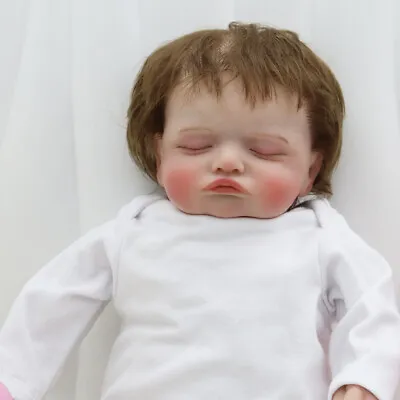 18Inch Sleeping Reborn Baby Dolls Preemie Lifelike 3D Vinyl With Veins Art Doll • $109.43