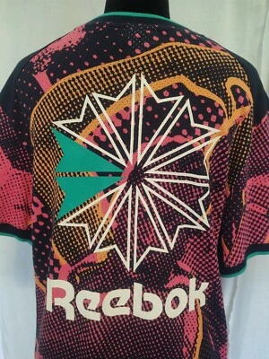 $25.99 • Buy Vintage Reebok Classic Lemar & Dauley Mesh AOP TE Jersey Stretch Tee Shirt Large