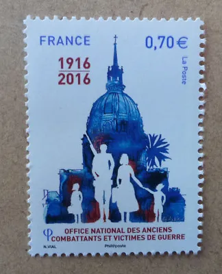 2016 France Office For Vets & Victims Of War Stamp Issue Mint Stamp • $2