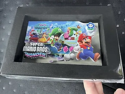 Mario Wonder Promo Shadowbox Display Brand New Sealed Nintendo Switch Rare • $29.99