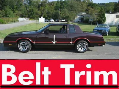 For Chevy MONTE CARLO Z34 Flexible Chrome Body Side Molding Trim Kit 1981-1988 • $26.63