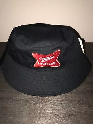 NWT! Miller High Life Beer Black Mad Engine Bucket Cap Hat • $25