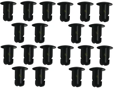 Dzus Button Black Aluminum Slotted Fasteners 5/16 Quarter Turn .450 Grip 20 Pack • $48.95