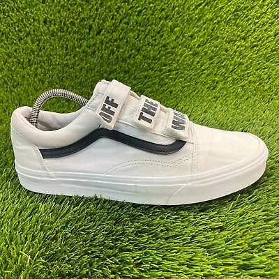 Vans Old Skool V Mens Size 10.5 White Athletic Casual Shoes Sneakers 721356 • $29.99