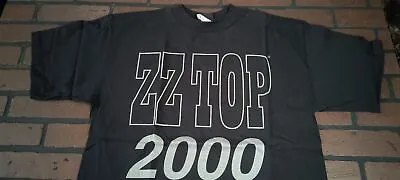 ZZ TOP - 1999 Vintage Millennium Tour Silver Glitter T-shirt ~ L • $42.35