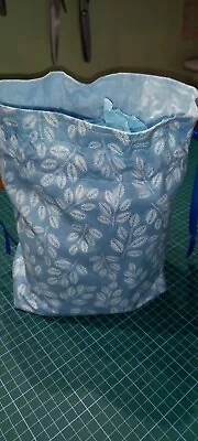 Handmade Lovely Cotton Drawstring Bag Fully Lined • £4