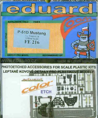 EDUFE239 1:48 Eduard Zoom Color PE - Mosquito FB Mk VI/NF Mk II (TAM Kit) #FE239 • $13.24