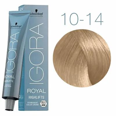 Schwarzkopf Igora Royal 10-14 Ultra Blond Ash Beige Colour 1 Tube New Tint • £7.50