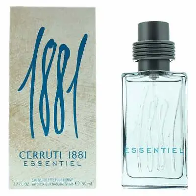 Cerruti 1881 Essentiel 50ml Edt Spray For Him - New Boxed & Sealed - Free P&p • £23.95