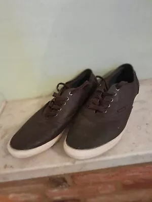 £14.95 • Buy JACK JONES Mens Shoes Gaston Faux Leather Trainers Sneakers Java Brown