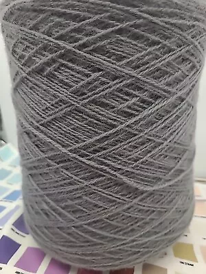 5 Lb 4.6 Oz Wool Yarn Weaving  Knitting Art Lot 800 Ypp Grey • $39