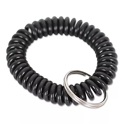 Universal Wrist Coil Plus Key Ring Plastic Black 6/Pack 56050 • $12.62