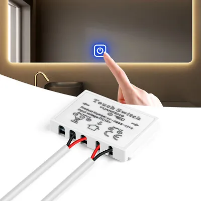 12V 5A Bathroom Mirror LED Dimmer Switch Touch Sensor For Single Color CCT Strip • $5.80