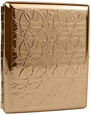 Rose Gold Rings (20 100s) Etched MetalPlated Cigarette Case & Stash Box • $18.99