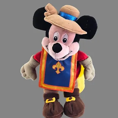 Disney Mickey Mouse Stuffed Plush Three Musketeers Children Story Book Doll Toy • $18.80