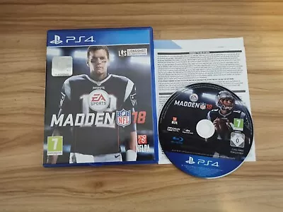 Madden NFL 18 For Sony PlayStation 4 PS4 Complete  • £3.25